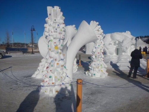 Coloured Ice Sculpture 
